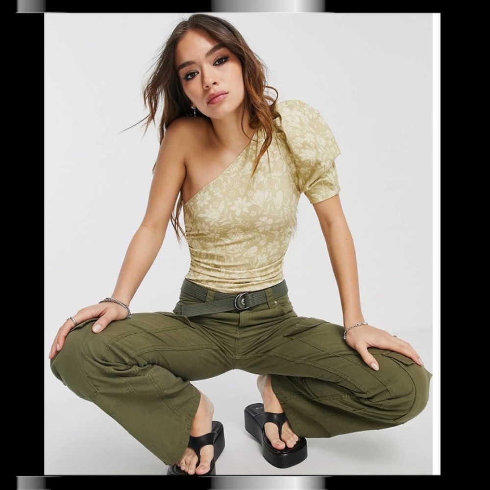 FREE PEOPLE XL Intimately Somethin Bout You Bodysuit in Cactus Combo